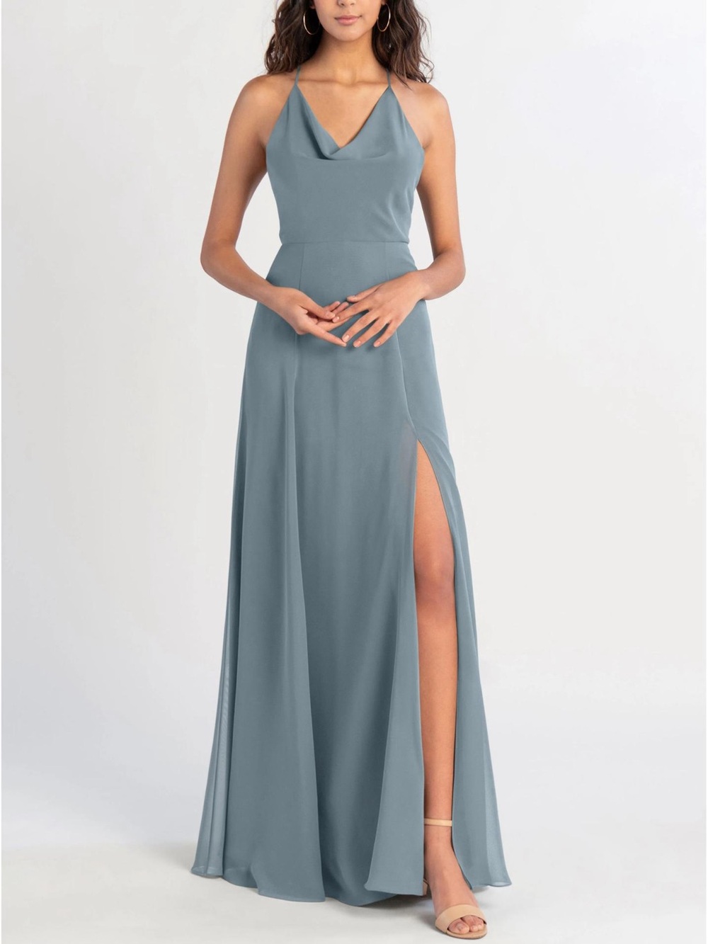 Jenny Yoo Lissa Bridesmaid Dress in Agave - Picture 4 of 4